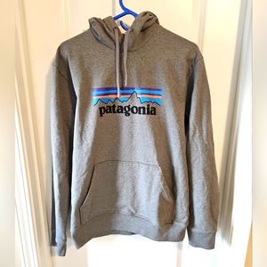 Patagonia Uprisal Hoodie Sweatshirt Classic Logo Gray Outdoors Men's Medium